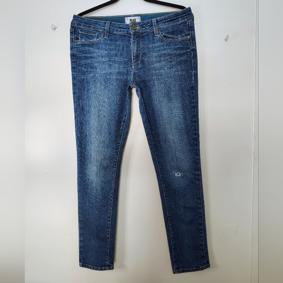 Paige women's Skyline ankle peg jeans, size 30, mid rise, skinny, cotton blend. - Picture 3 of 16